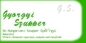 gyorgyi szupper business card